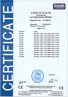 Certificate for Ice Storage Bin